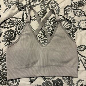 zebra print sports bra womens size small